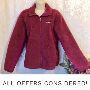 Patagonia Fleece Full Zip Jacket, Magenta